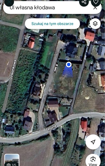 Działka budowlana ul. Własna - Widok 4
