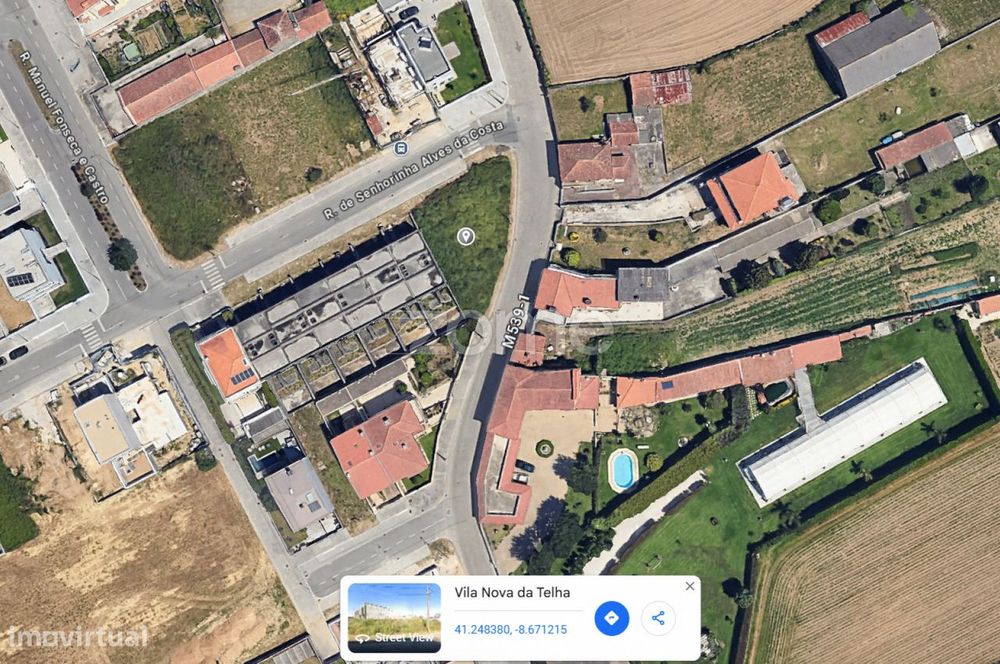 Urban Plot at Street Corner with 449 m² for Residential Construction.