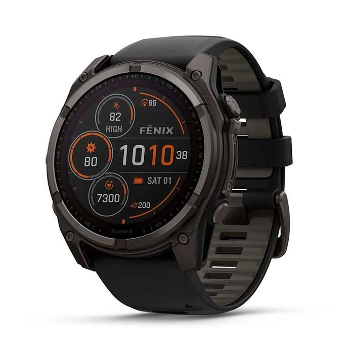 Смарт-годинник Garmin Fenix 8 Solar Sapphire 51mm Carbon 010-02907-11