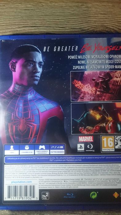 Spiderman Miles Morales ps4 POLSKA playstation 4 lego minecraft