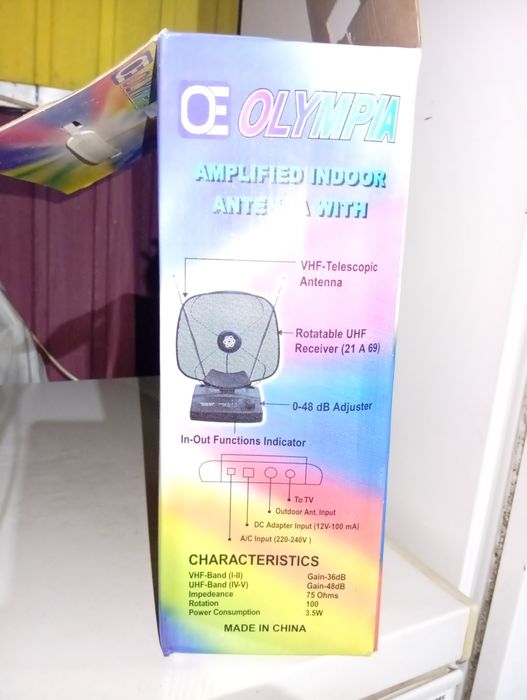 Antena nova na caixa