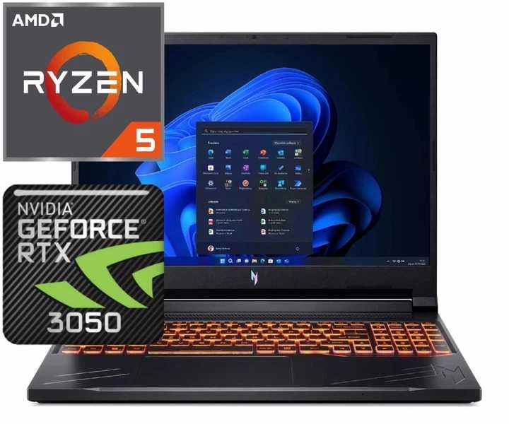 Ігровий ноутбук Acer nitro v16 165Hz RTX 3050 6 GB + Ryzen 5 8645HS