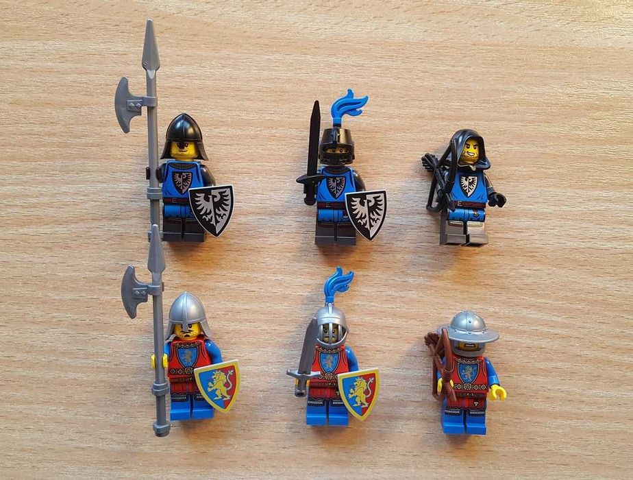 LEGO Black Falcon Lion Knights 6 szt minifigurka 10305, 31120, 21325 !