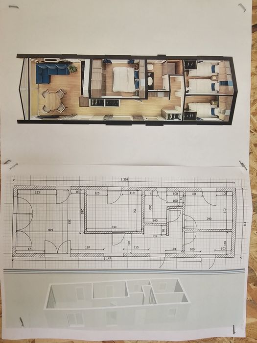 Mobilny Dom 60m2  3 sypialnie