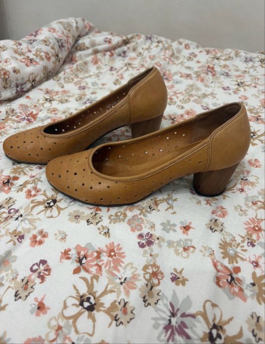 Buty ryłko brazowe boho