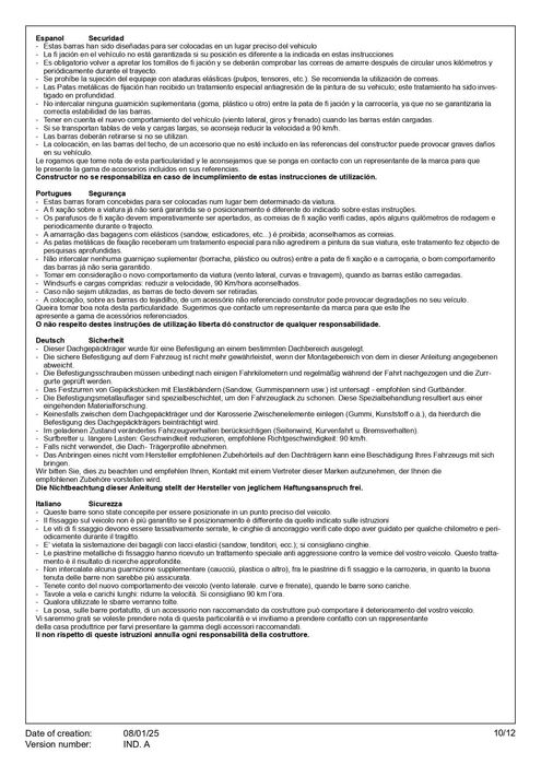 Barras de tejadilho – Opel Frontera (OV24)