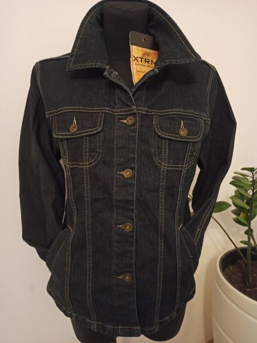 #Kurtka jeansowa  damska, ciemny granat. XTRM jeans.