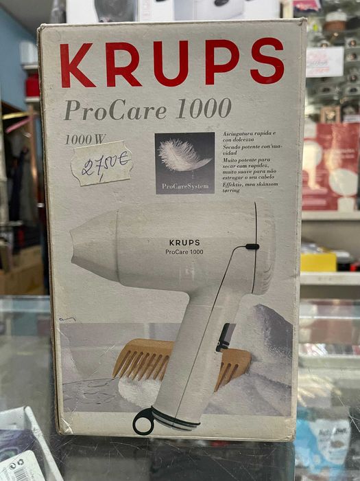 Secador de Cabelo, KRUPS ProCare 1000 (preço NEGOCIÁVEL)