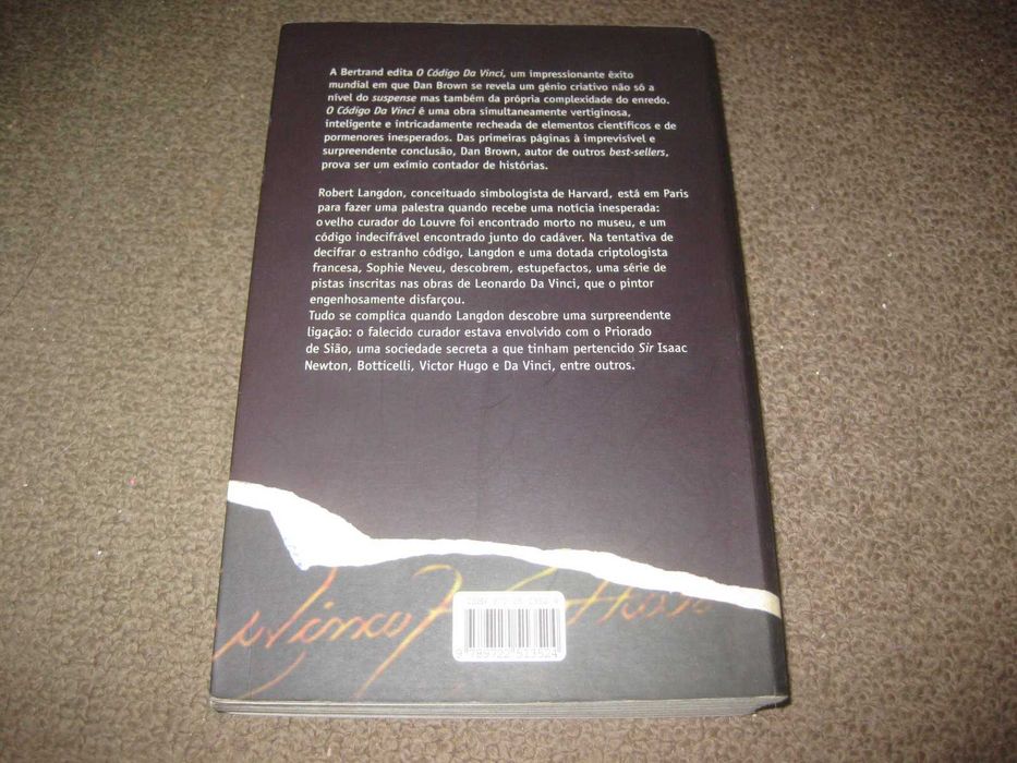 Livro "O Código Da Vinci" de Dan Brown
