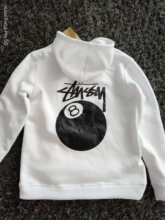 Bluza STUSSY 8 BALL biała