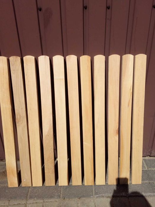 Sztachety olchowe modrzewiowe dembowe