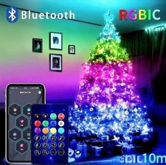 Гирлянда  Smart Bluetooth, бегущие огни 10 м.