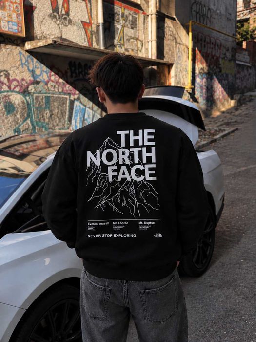 Черный Свитшот THE NORTH FACE Mountains (XS S M L XL)