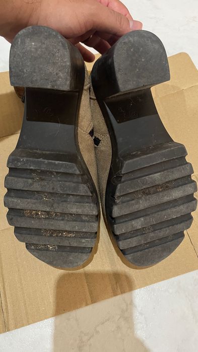 Botins Castanhos Mulher|Salto Grosso Confortável|Efeito Camurça|Tam 37