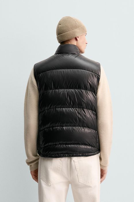 Пуховий Жилет ZARA Down Vest Оригінал Куртка Жилетка Мужской На Осінь Мікропуховик Зара Безрукавка