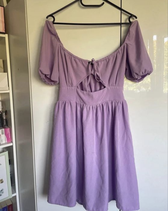 Liliowa sukienka Pucci M