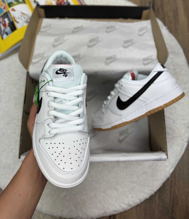 !РОЗПРОДАЖ! Nike SB Dunk White Black 36 37 38 39 40 41 найк сб данк