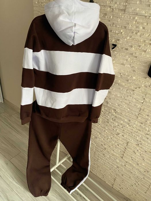 Tommy nowy mięsisty dres paski czekolada logo