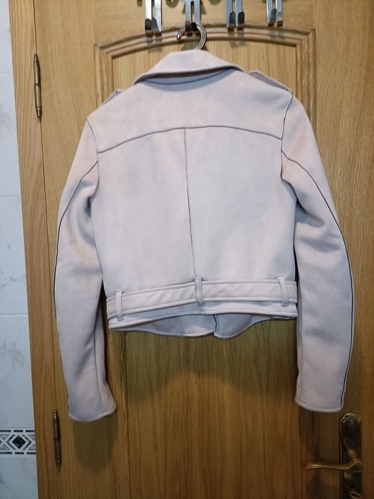 Casaco Biker Bershka rosa xs