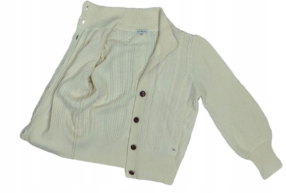 Jean Paul Amabell Wełniany Sweter Damski Kardigan M