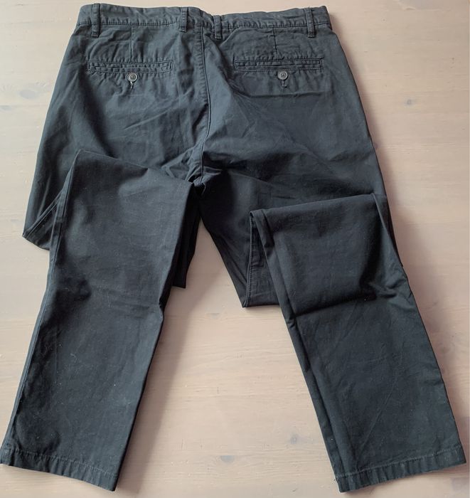 Spodnie męskie czarne H&M SlimFit chino