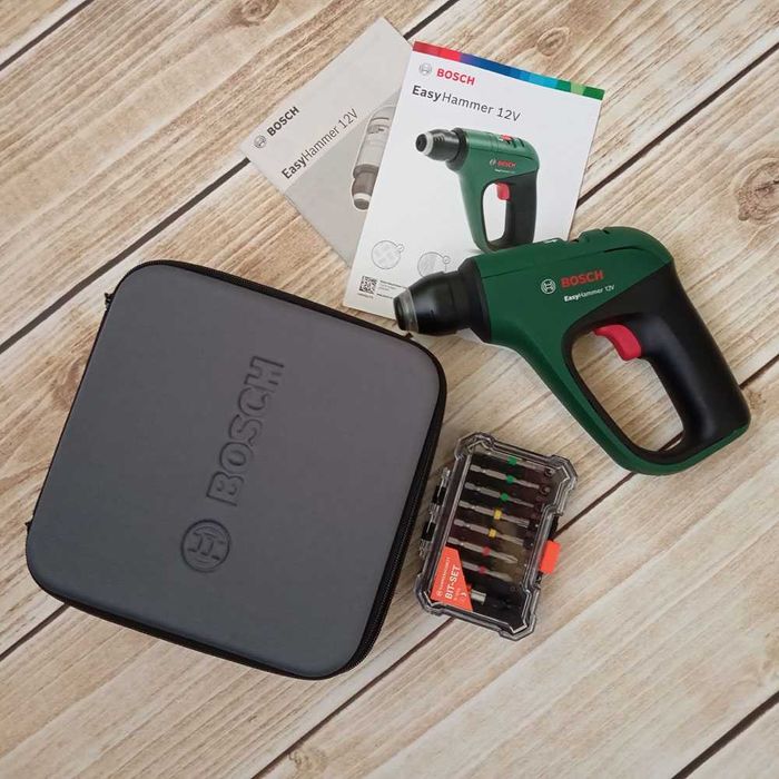 Bosch Młotowiertarka Akumulatorowa Home Garden EasyHammer 12V LED 3w1
