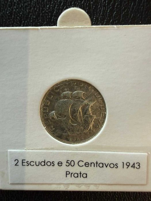 Moeda 2$50 1943 – Prata – República Portuguesa