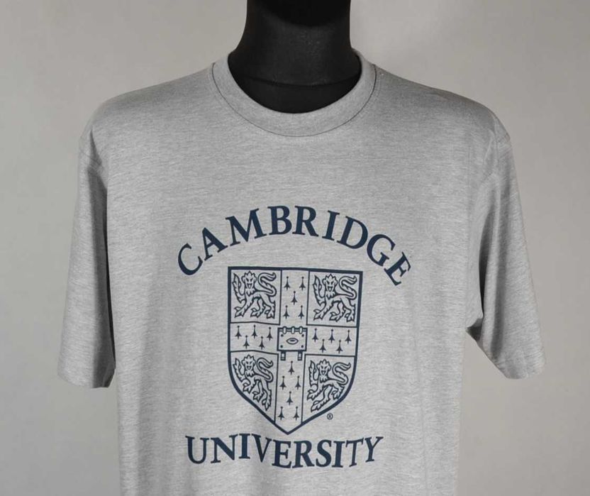 CAMBRIDGE University Official Nowa Koszulka Męska XL Oryginalna Super Stan Bawełna T-shirt