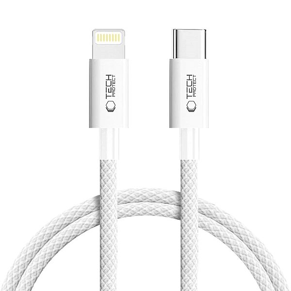 Kabel Tech-Protect UltraBoost USB-C / Lightning PD27W/3A 100 cm - szar
