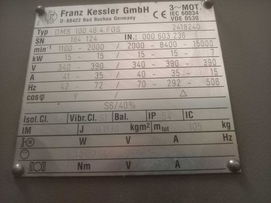 Fresadora CNC - DECKEL MAHO DMC 100V (1000x800)