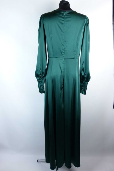 SHEIN satynowa kopertowa sukienka maxi / L