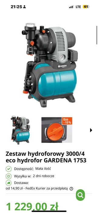 Pompa hydroforowa Gardena 3000/4