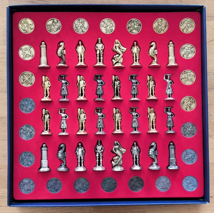 Tesouros dos Oceanos - Tabuleiro de Xadrez e Damas