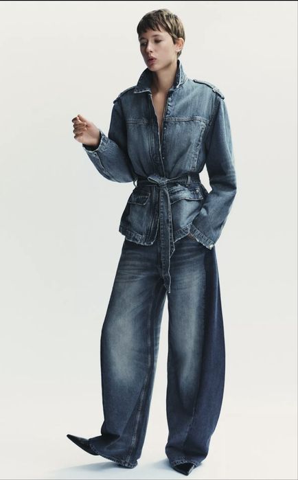 Стильна джинсова куртка піджак Zara