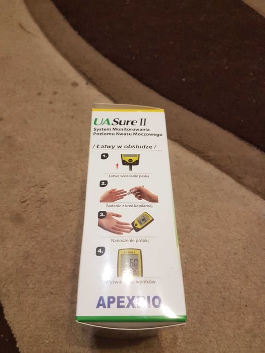 System monitorowania kwasu moczowego we krwi UASure2 + 25 pasków test.