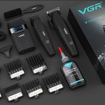 Набір машинок для стрижки VGR 3 в 1, V-640S3 Black