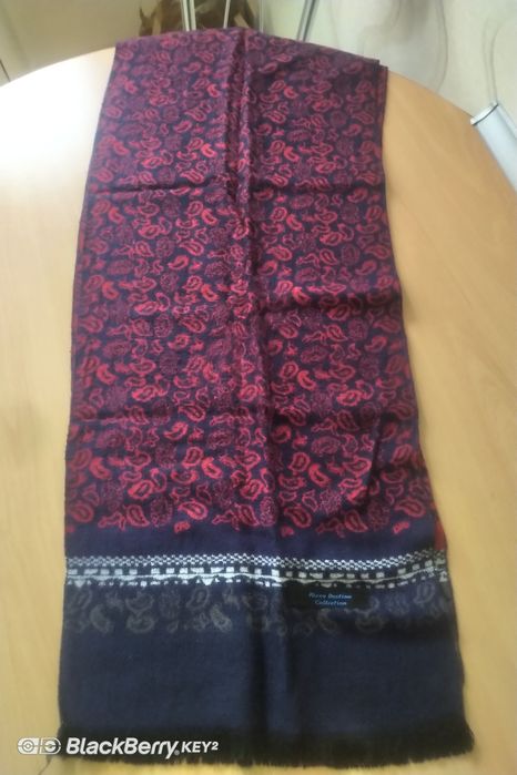 Elegancki męski szal dwustronny w Paisley
