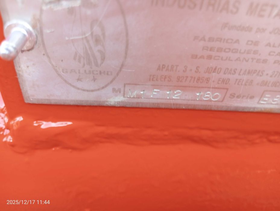 Charrua Galucho 12 polegadas 180 graus como nova