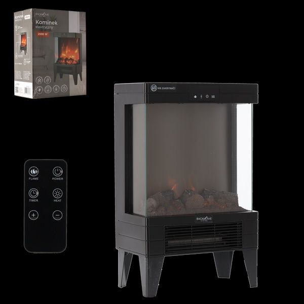 Kominek elektryczny 2000 W imitacja płomienia 32,2 x 18 x 52,3 CM