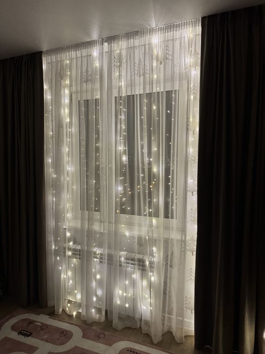Гірлянда штора 3*2 USB з пультом холодний теплий кольори гирлянда роса