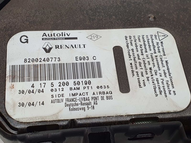 Airbag banco esquerdo RENAULT Espace IV (JK0/1_)