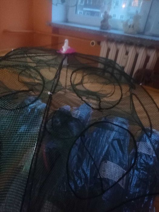 składana siatka pułapka NA RYBY idealny sprzęt podrywka podbierak