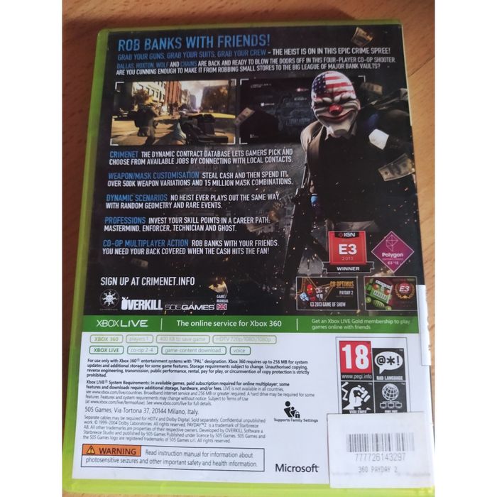 Payday 2 - xbox360