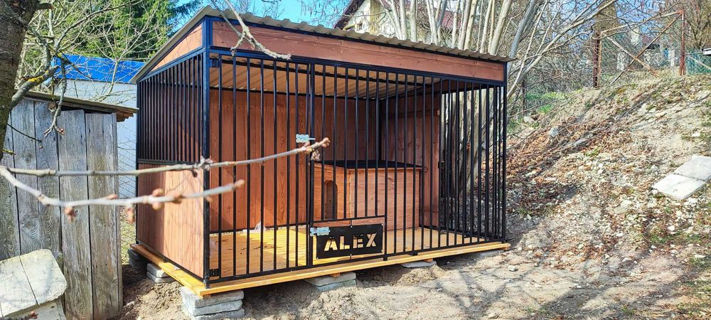 Solidny kojec dla psa transport montaż SPAWANA KLATKA box
