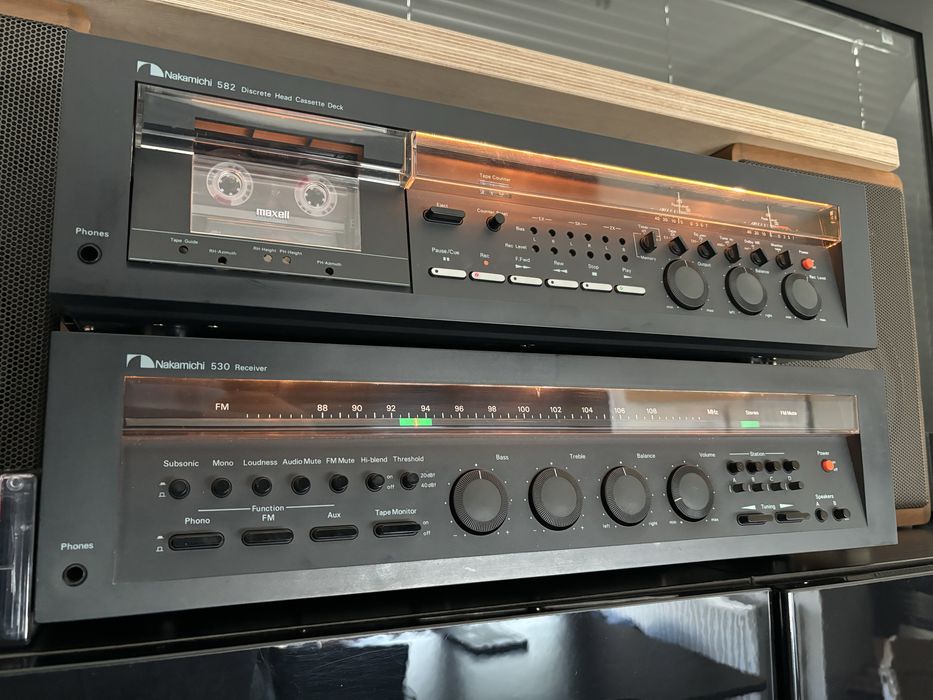 Piekny Komplet Nakamichi 530 i 582 amplituner i magnetofon