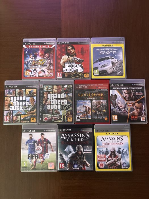 Playstation 3 slim 300 GB com comando e câmera + 10 jogos