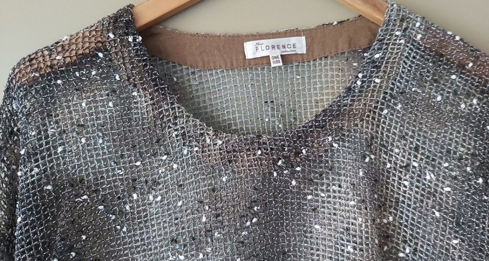 Florence ażurowa bluzka asymetryczna rozmiar uniwersalny