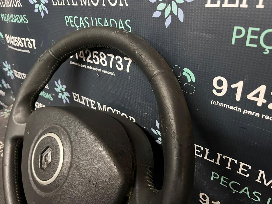 Volante usado pele com airbag RENAULT CLIO III 3