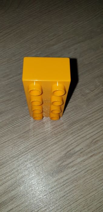 Klocki lego duplo 2x4 pomarańczowy 1szt