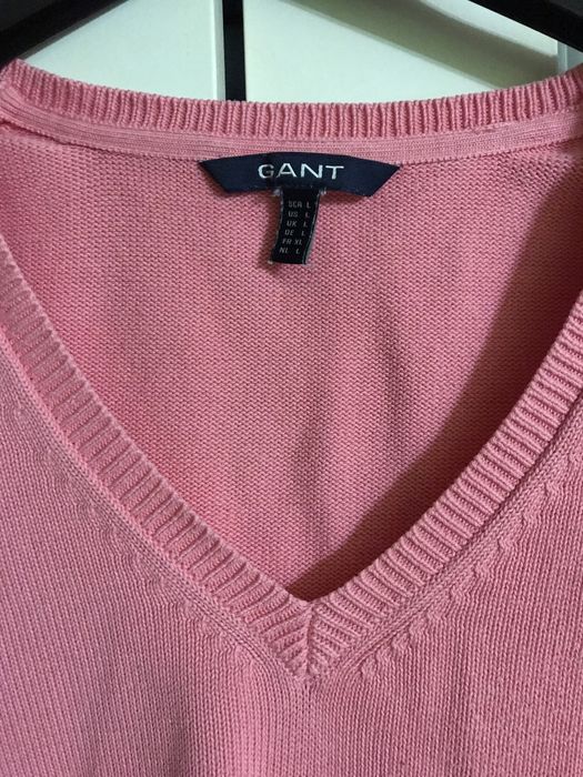 Sweter Gant rozowy
